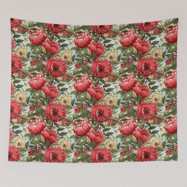Item preview, Blooming pink pomegranate flowers   designed and sold by HausCrafted.