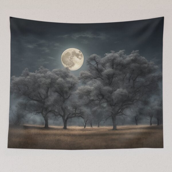 Item preview, Moonlit trees designed and sold by AJSRPrints.