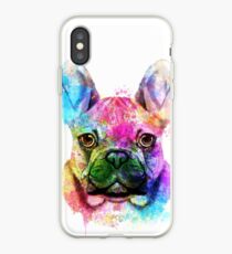 French Bulldog Watercolor, French Bulldog Painting, French Bulldog Portrait, French Bulldog art, French Bulldog illustration iPhone Case