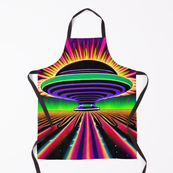 Item preview, Area 51 – Trippy Neon Retro UFO 73 | Grusch designed and sold by Benito Del Ray.