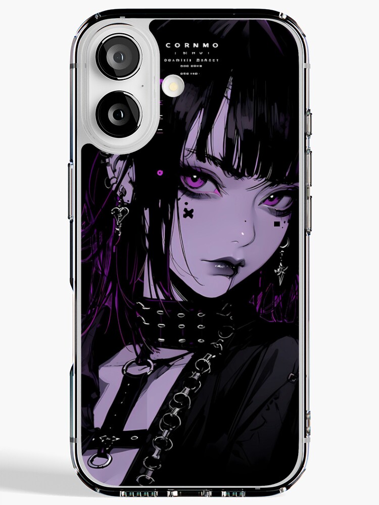 Coque Coverlads – Anime Waifu Punk Emo Goth – Silicone – Magnétique MagSafe