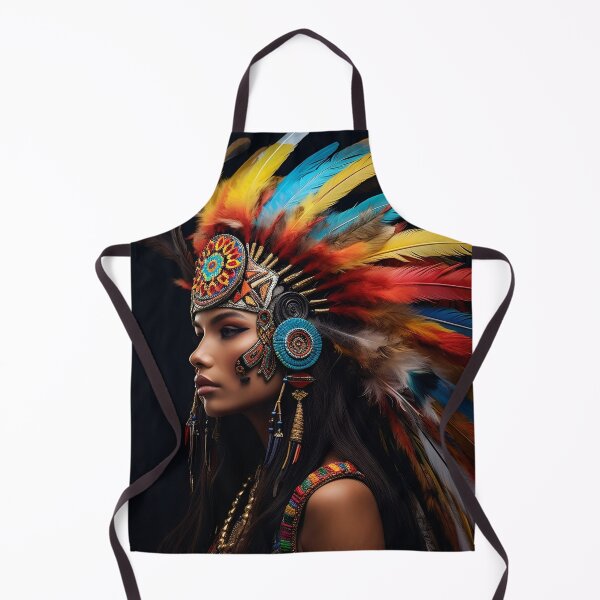 Item preview, Vibrant color Indian head dress digital print designed and sold by dcrc.