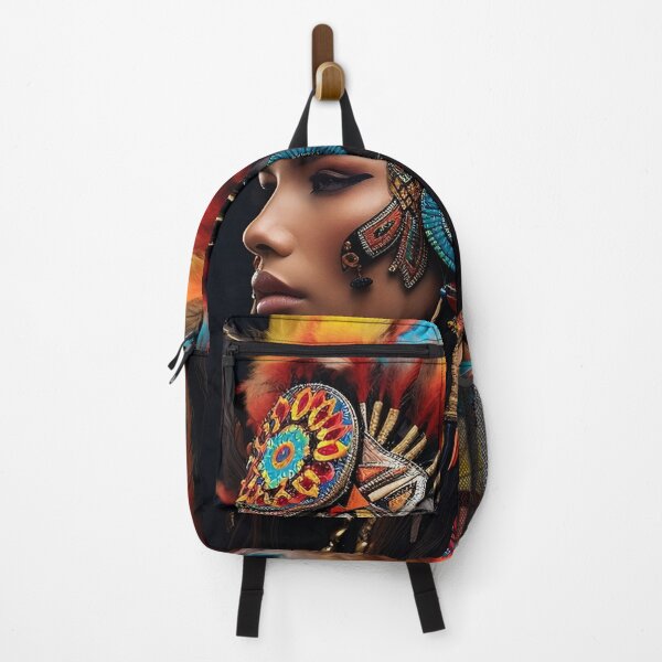 Item preview, Vibrant color Indian head dress digital print designed and sold by dcrc.
