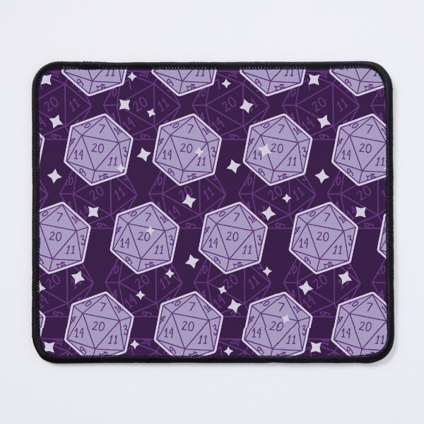 Item preview, D&D D20 Dice Pattern Purple designed and sold by sunburstrpg.