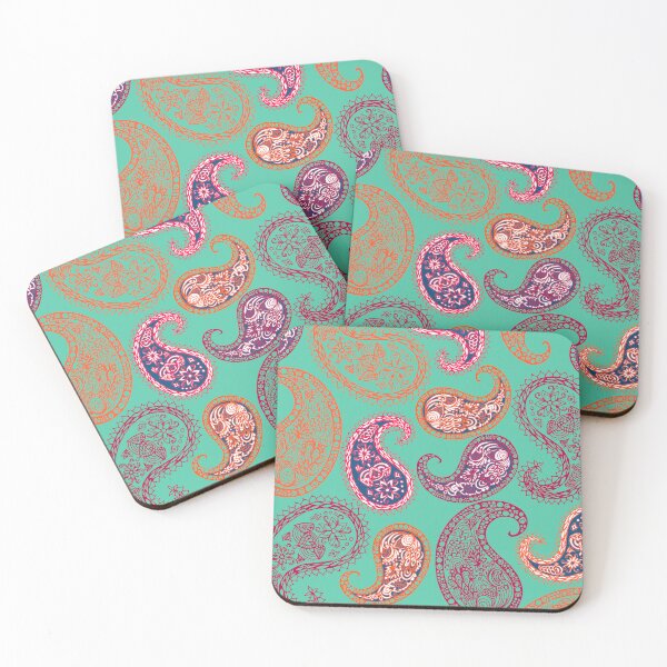 Item preview, Paisley pattern - turquoise designed and sold by MitaDreamDesign.