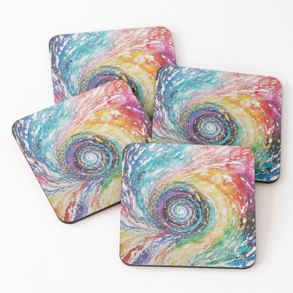 Item preview, Fluid Dreams: Vibrant Watercolor Abstract Wallpaper designed and sold by FemmeFlair.