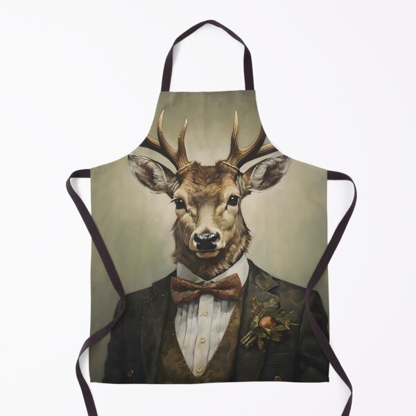 Item preview, Dapper Deer Portrait Art designed and sold by ConfettiSkyArt.