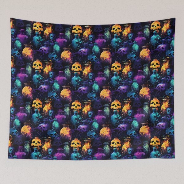 Item preview, Halloween Skulls and Potions designed and sold by blayzeink.