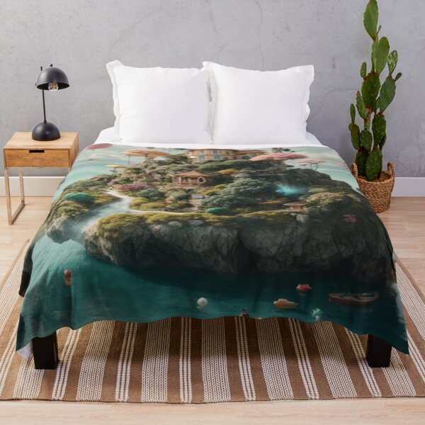 Item preview, surreal dreamscape world colorful designed and sold by mikaws.