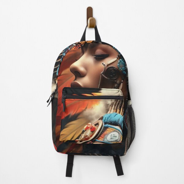Item preview, Vibrant color Indian head dress digital print designed and sold by dcrc.