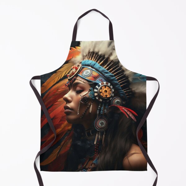 Item preview, Vibrant color Indian head dress digital print designed and sold by dcrc.