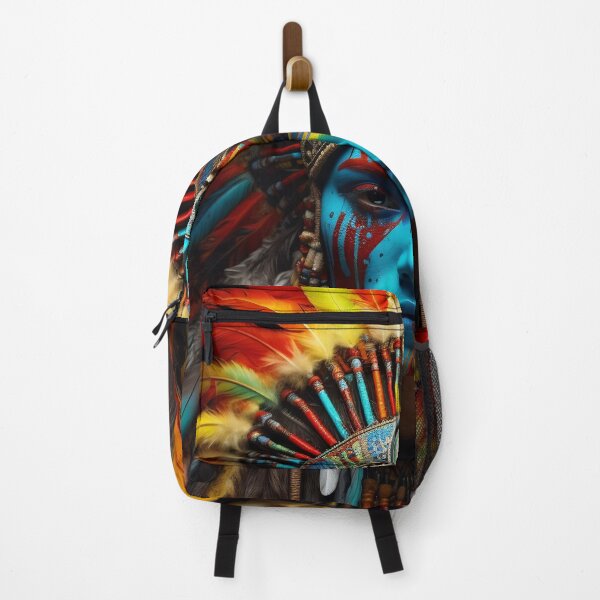 Item preview, Vibrant color Indian head dress digital print designed and sold by dcrc.