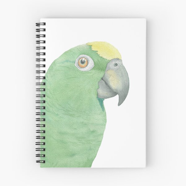 Item preview, yellow-crowned amazon watercolor portrait 2 designed and sold by L'Atelier Oranjade.