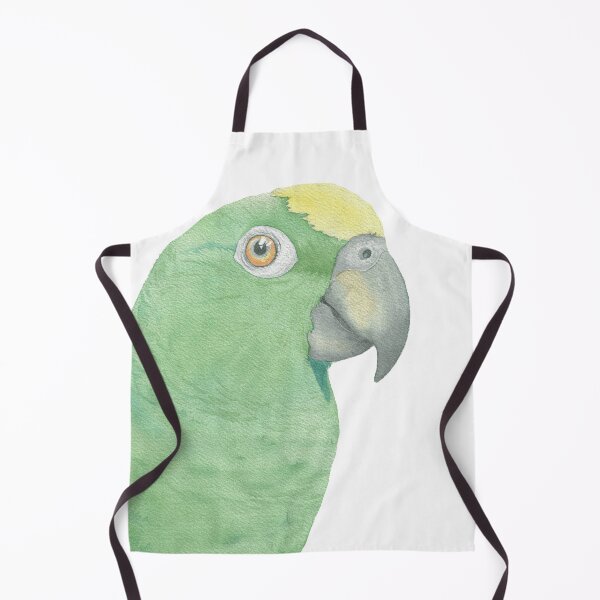 Item preview, yellow-crowned amazon watercolor portrait 2 designed and sold by L'Atelier Oranjade.