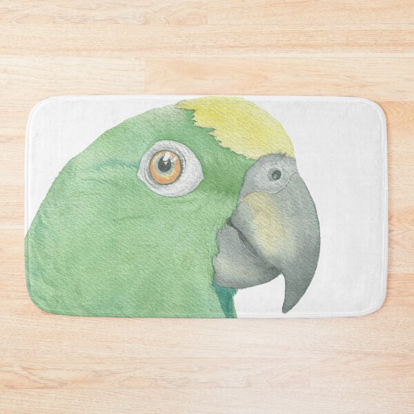 Item preview, yellow-crowned amazon watercolor portrait 2 designed and sold by L'Atelier Oranjade.
