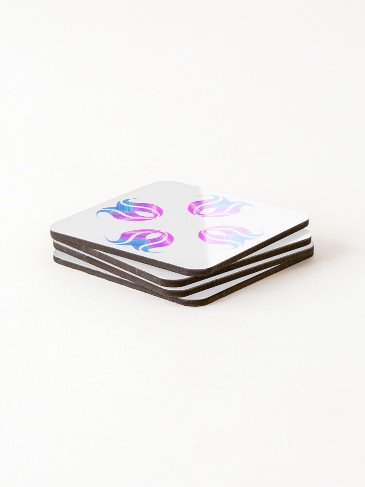 Thumbnail 4 of 5, Coasters (Set of 4), flower pattern designed and sold by RomeoAzahar.