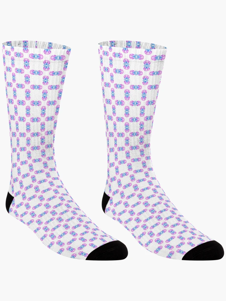 Thumbnail 3 of 5, Socks, flower pattern designed and sold by Meo Design.