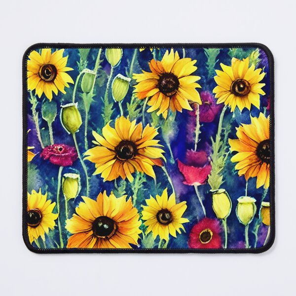 Item preview, Field of sunflower and poppys designed and sold by Bthismoment.