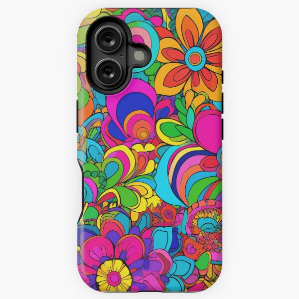 Vibrant 1970s Revival: Hippie, Retro, Disco, and Pop Art Delights iPhone Tough Case