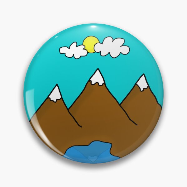 Item preview, Drawing of mountains and a lake designed and sold by Stefan Plach.