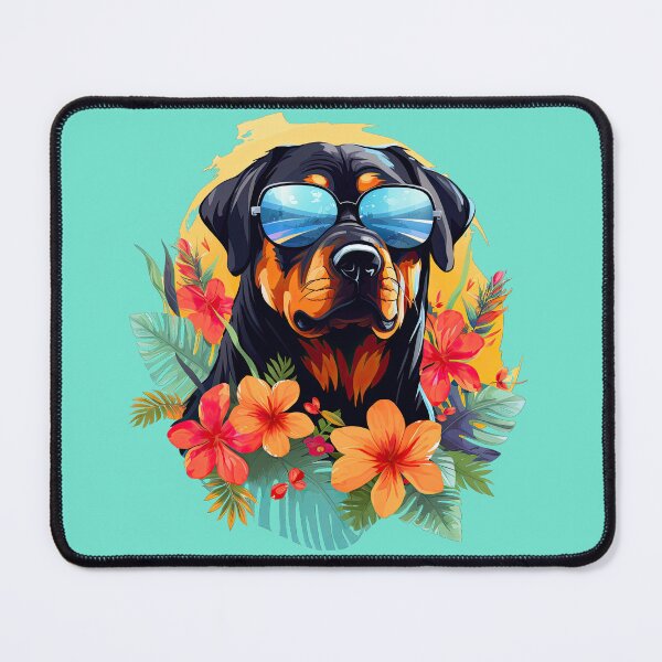 Item preview, Tropical Vacation Rottweiler designed and sold by ZombieLH.