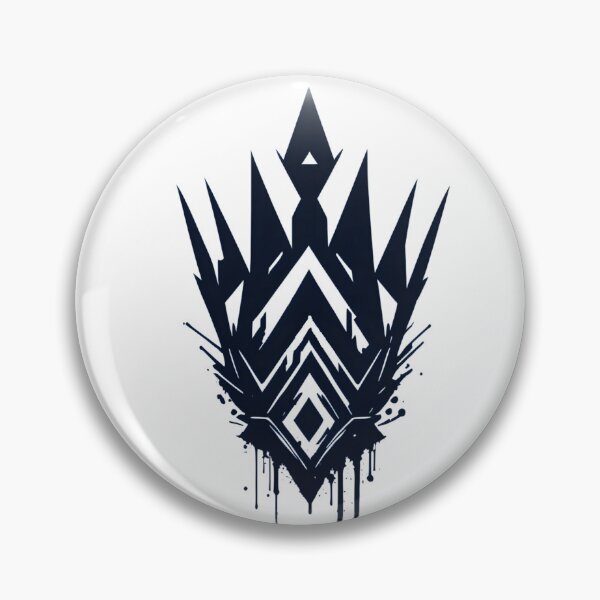 Item preview, Abstract Minimalist Cool Symbol: Black Crown designed and sold by MoxieVibe.