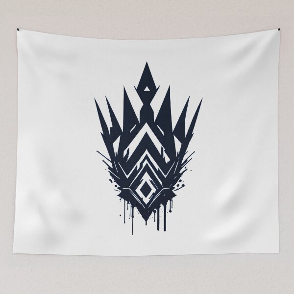 Item preview, Abstract Minimalist Cool Symbol: Black Crown designed and sold by MoxieVibe.
