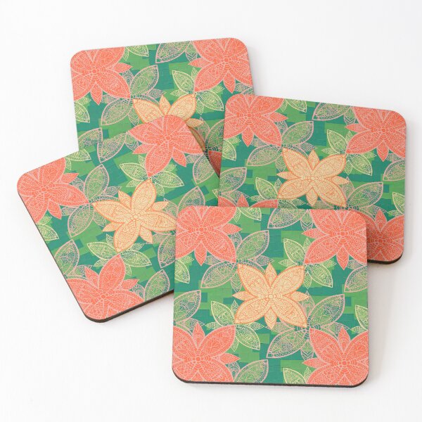 Item preview, Flower Mandala Orange and Green designed and sold by MitaDreamDesign.