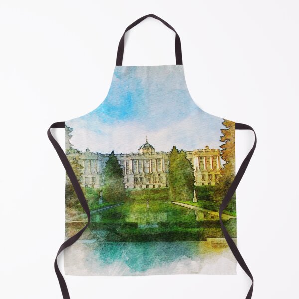 Item preview, A Watercolor Design of the Royal Palace of Madrid in Madrid - Spain designed and sold by Sketch-Shack.