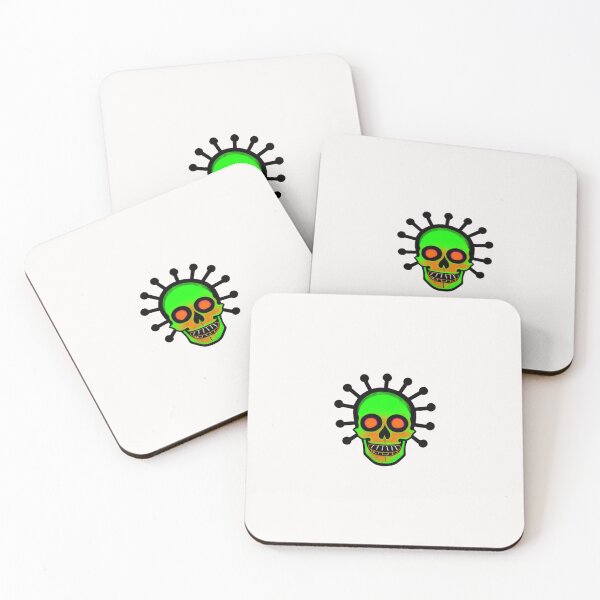 Item preview, Crazy Green Skull designed and sold by itzbart.
