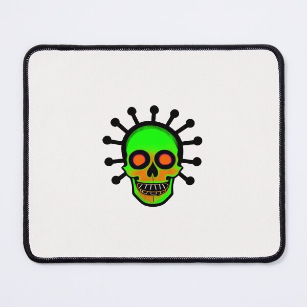 Item preview, Crazy Green Skull designed and sold by itzbart.