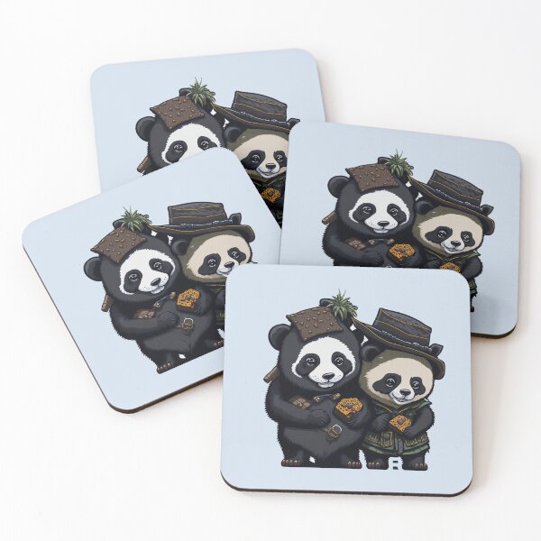 Item preview, Cute Panda couple designed and sold by Rosamose.