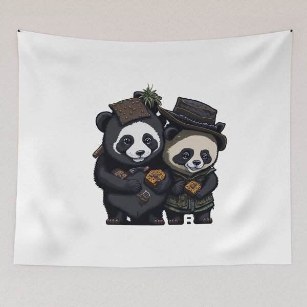 Item preview, Cute Panda couple designed and sold by Rosamose.