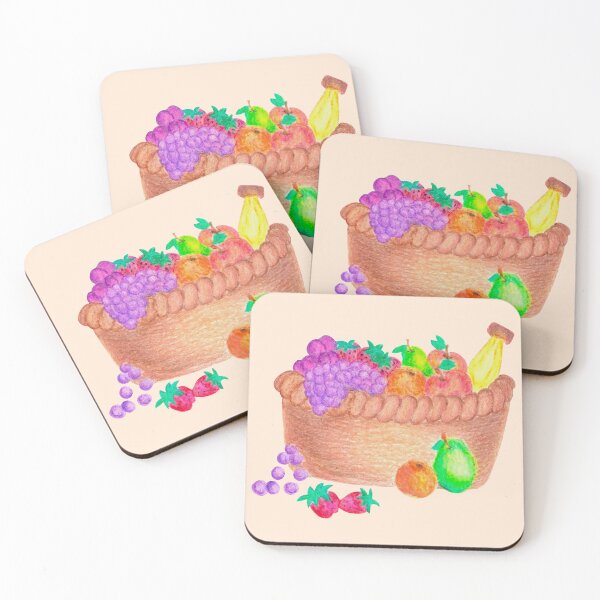 Item preview, Fruits in a Basket (Cottage Core) designed and sold by artbyiindiim.