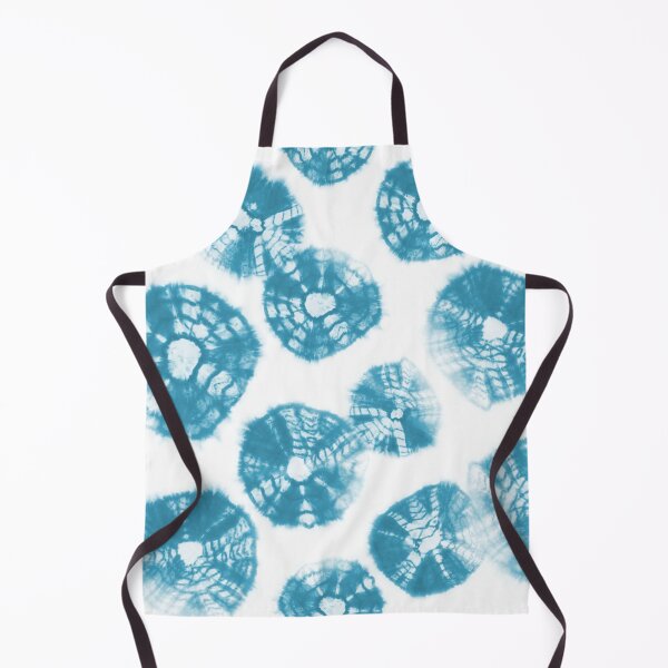 Item preview, Shibori Kumo tie dye caribbean blue dots over white designed and sold by marufemia.