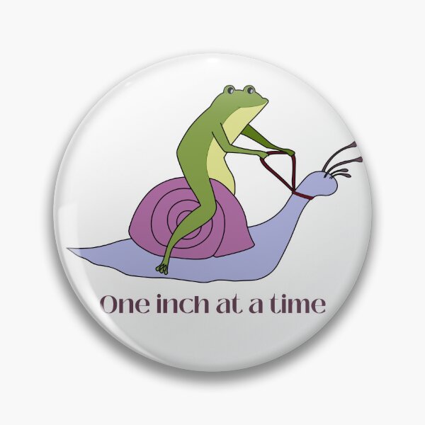 Item preview, One inch at a time frog on a snail designed and sold by Fyleth.