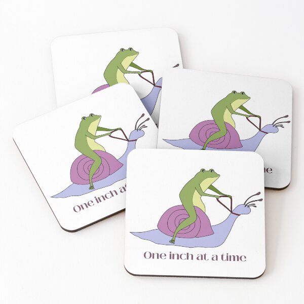 Item preview, One inch at a time frog on a snail designed and sold by Fyleth.