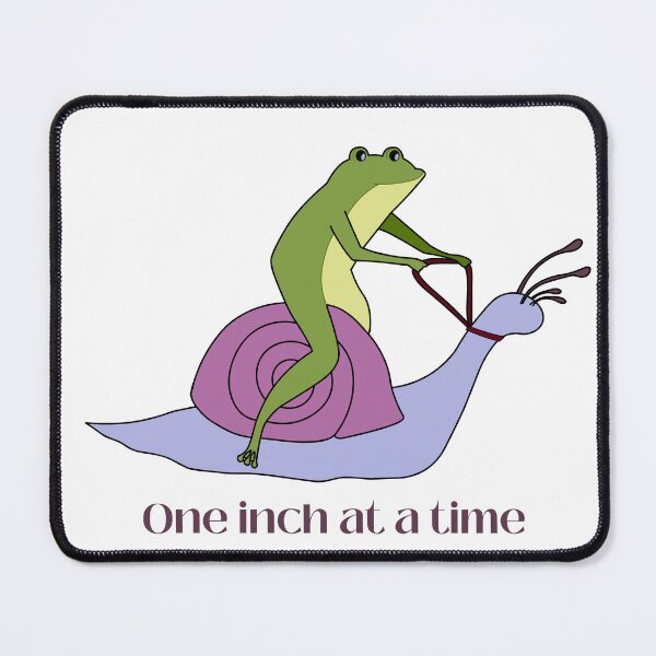 Item preview, One inch at a time frog on a snail designed and sold by Fyleth.