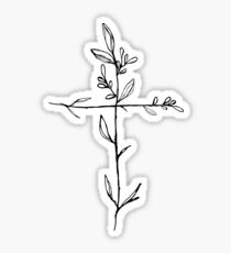 Twig Cross Sticker