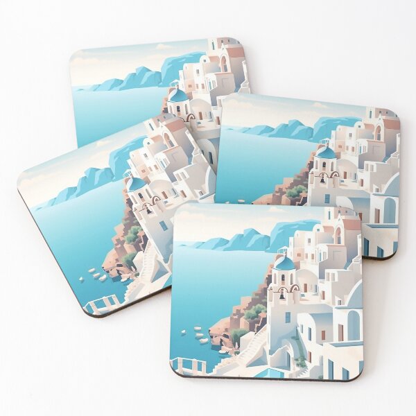 Item preview, Minimalist flat design beautiful landscape designed and sold by WallWhimsyWorks.