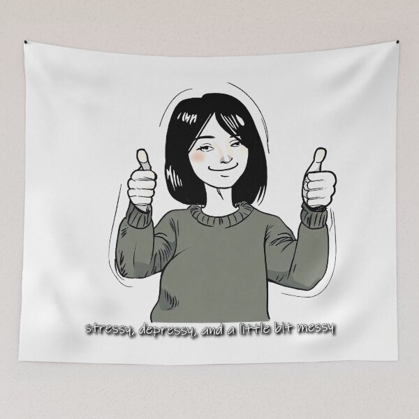 Item preview, Stressy Depressy Messy Woman designed and sold by acdougla17.