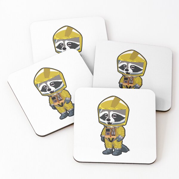 Item preview, space odyssey raccoon YELLOW designed and sold by eruART.