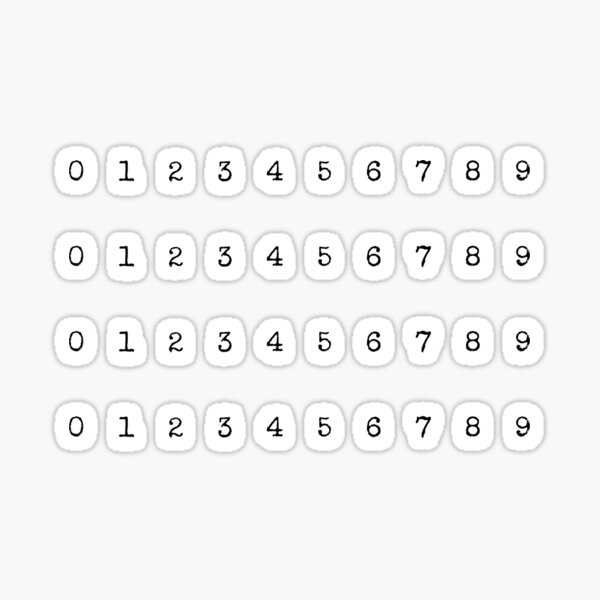 Item preview, Typewriter Numbers designed and sold by anacarminda.