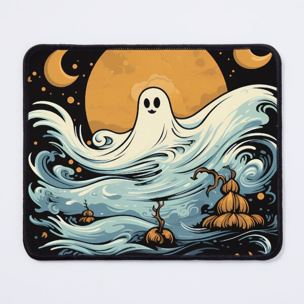 Item preview, Halloween ghost moon classic t-shirt designed and sold by Graphichut.
