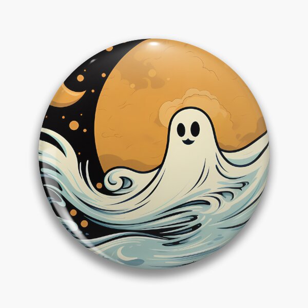 Item preview, Halloween ghost moon classic t-shirt  designed and sold by Graphichut.