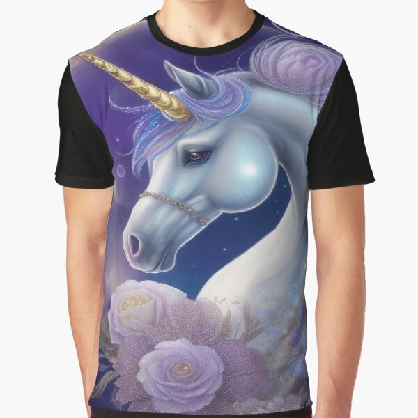 Aperçu de l'œuvre Licorne-créature mythique-fantaisie, violet, cheval créée et vendue par BirdsnStuff.