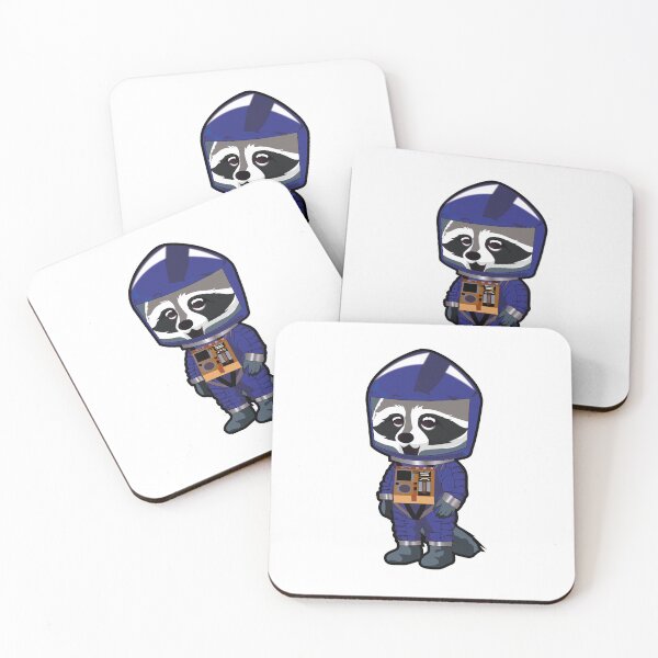Item preview, space odyssey raccoon BLUE designed and sold by eruART.