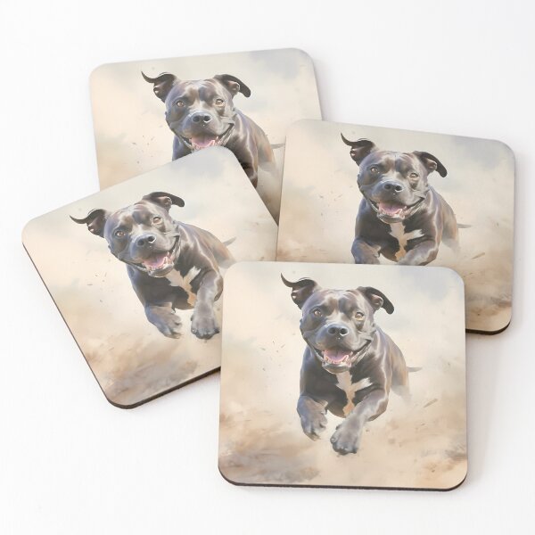Aperçu de l'œuvre Staffordshire Bull Terrier 3-Aquarelle créée et vendue par Jdelgado813.