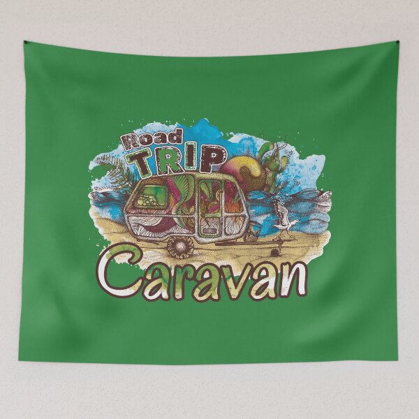 Item preview, Road trip caravan designed and sold by JamajkaArtist.