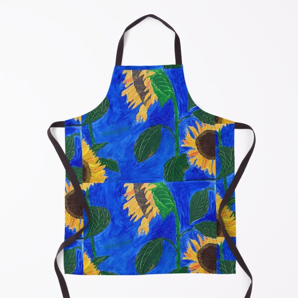 Item preview, Girasoles en azul profundo designed and sold by Ruth Breen Artwork .